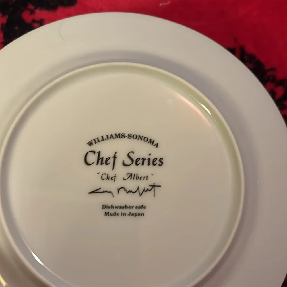 Williams Sonoma Chef Series 7 7/8 salad/dessert Plate. Set of 6.